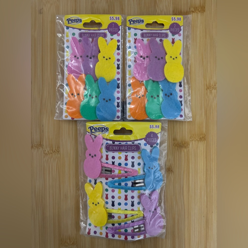 Bunny Hair Clips - Multicolor PEEPS EASTER